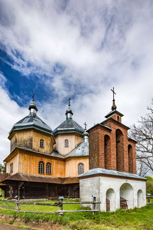 BYSTRE, POLAND - MAY 25,2020: Greek Catholic church of Archangel Michael in Bystre.のeditorial素材