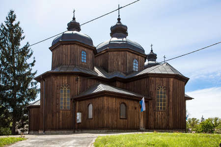 JUROWCE, POLAND - MAY 23, 2020: The former Greek Catholic church of St. George, currently the Roman Catholic parish dedicated to St. Piotr and PaweÅ in Jurowce.のeditorial素材