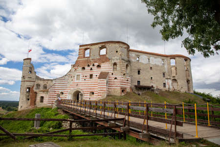 JANOWIEC, POLAND - AUGUST 28, 2020: Ruins of a Renaissance castle