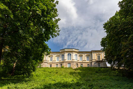 PULAWY, POLAND - AUGUST 25, 2020: Czartoryski baroque palace in Pulawy.のeditorial素材