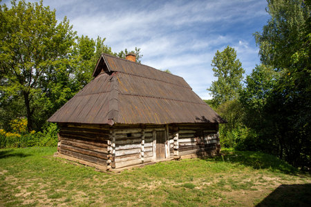 LUBLIN, POLAND - AUGUST 31, 2020: Lublin Open Air Village Museum.のeditorial素材