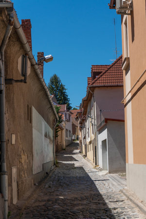 EGER, HUNGARY - JUNE 21, 2022: Streets of Eger.のeditorial素材