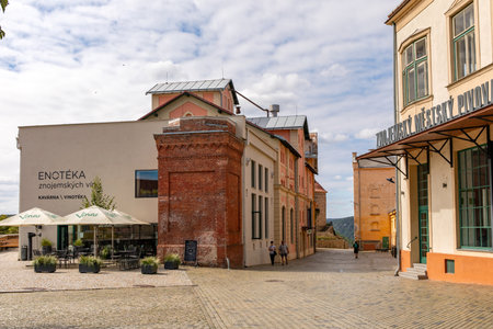 ZNOJMO, CZECH REPUBLIC - SEPTEMBER 04; 2023: The historical center of the historic town of Znojmo....