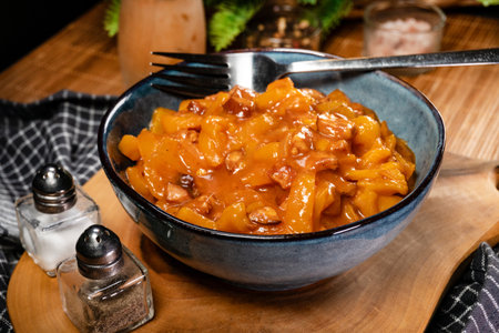 Lecho - tasty Hungarian stew with peppers.