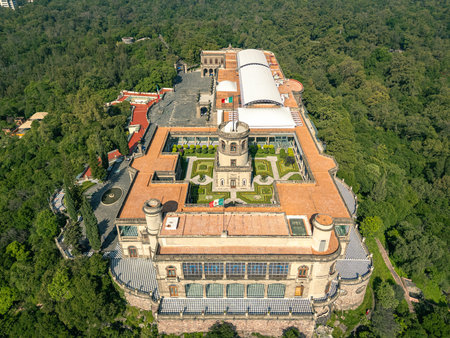 Chapultepec Castle Timelapse with Fireworks at Night