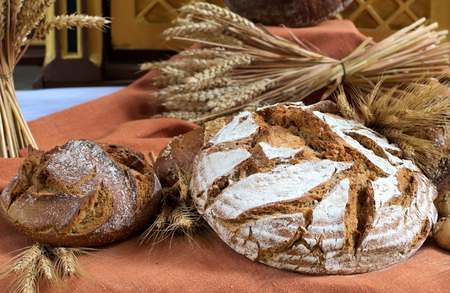 harvest festival breadの写真素材