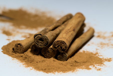 Cinnamon sticksの写真素材