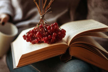 berry above the book
