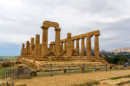 Temple of Juno. Agrigento, Sicily.の写真素材