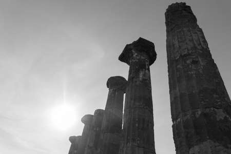 Temple of Hercules or Heracles. Valley of Temples Agrigentoの写真素材