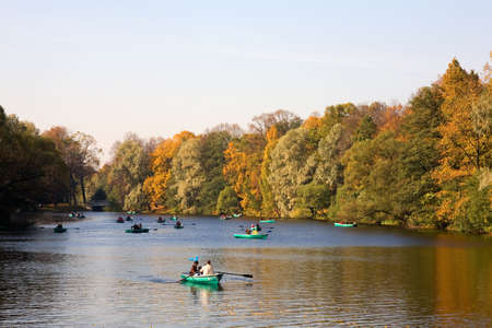 The central park of St.-Petersburg in autumn day
