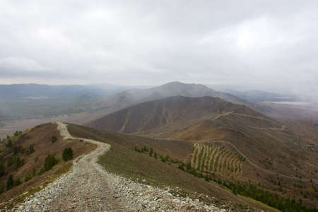 Mountain industrial area in vicinities of the city of Karabashの写真素材