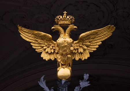 The Russian arms in the form of a two-headed eagle の写真素材
