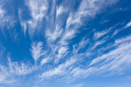 Heavenly background with clouds in a sunny day