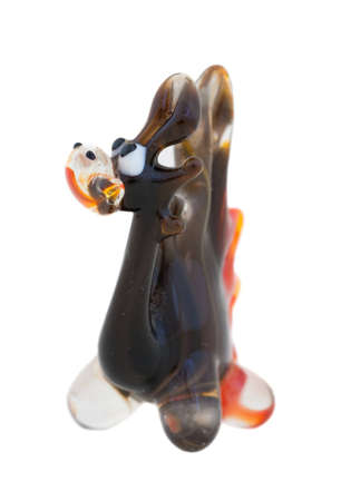 Toy in the form of glass dragon  の写真素材