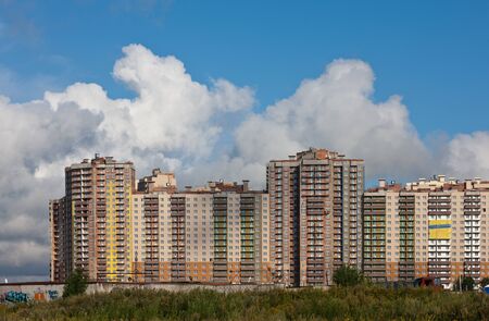 new apartment house in the north of St. Petersburgのeditorial素材