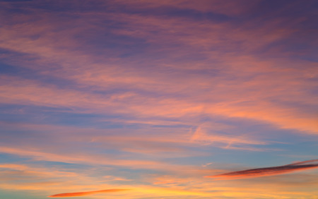 bright dawn sky with clouds, abstract background