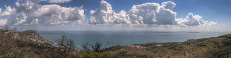 panorama of the southern coast of Crimea