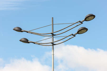 Modern lantern on the background of the sky