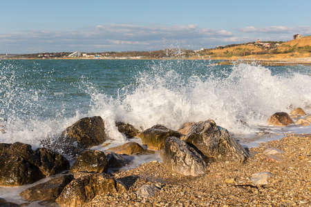 Surf on the shore of the Black Sea