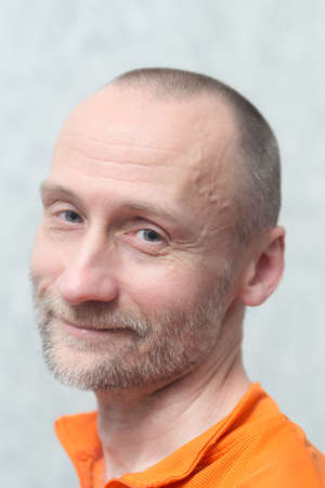 portrait of a smiling man close up