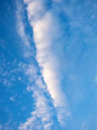 abstract blue sky background with cumulus clouds during the day