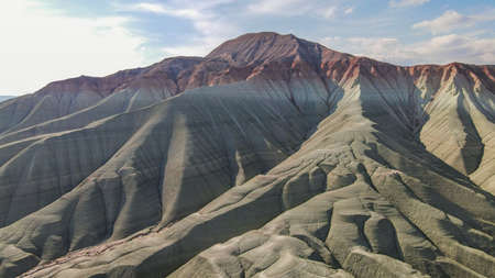 Colorful Hills in Ankara, Turkey (NallÄ±han Renkli Tepeler, GÃ¶kkuÅaÄÄ± Tepeleri, KÄ±z Tepesi)の写真素材