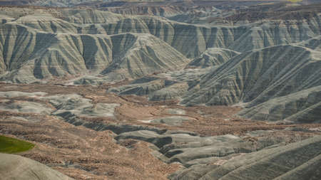 Colorful Hills in Ankara, Turkey (NallÄ±han Renkli Tepeler, GÃ¶kkuÅaÄÄ± Tepeleri, KÄ±z Tepesi)の写真素材