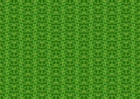 Vegetative pattern from branches and leavesのイラスト素材