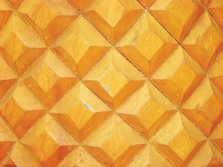 Texture of a carved wooden poleの写真素材