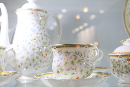 Festive table settingの写真素材