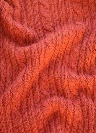 texture of knitted plaid with braids