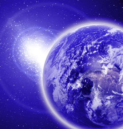 Earth in outer space
