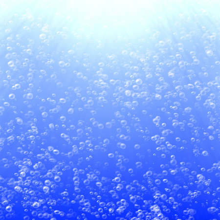 A lot of air bubbles going up
