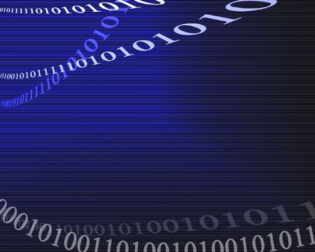 Bits and bytes flowing in the background