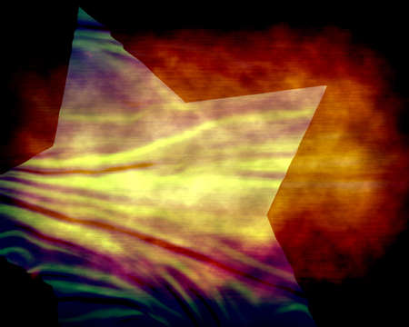 Worn american flagの写真素材