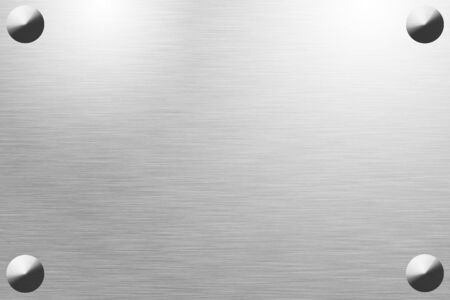 Brushed metal plateの写真素材