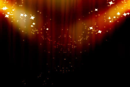 Curtain background with spotlightsの写真素材