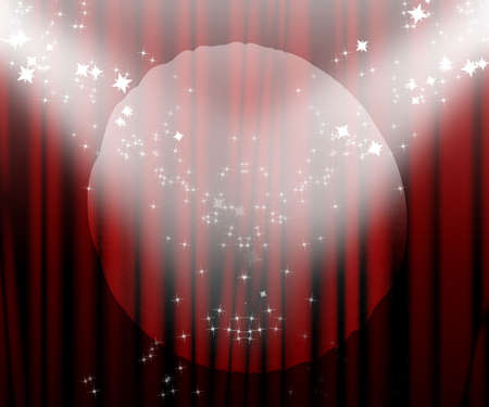 Movie or theatre curtainの写真素材