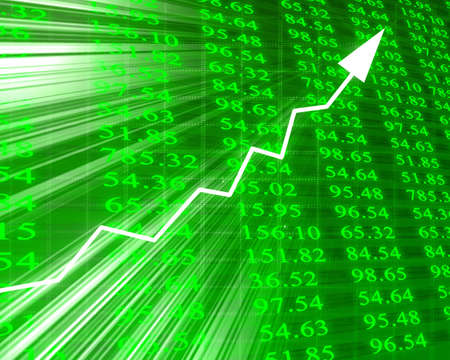 Arrow graph showing successの写真素材