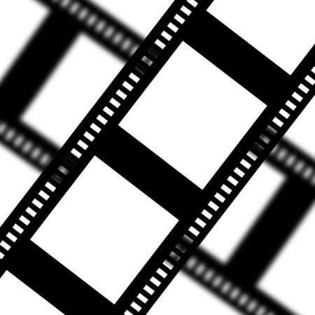 Blank negative film stripの写真素材