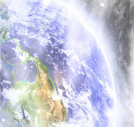 Foggy earth