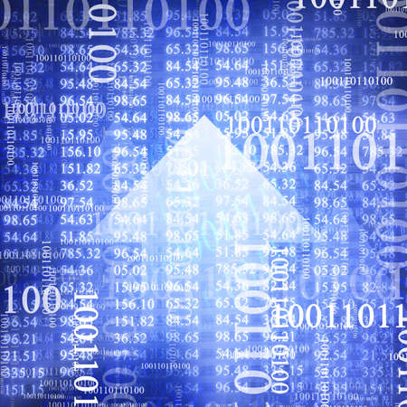 Electronic stock numbers and arrow