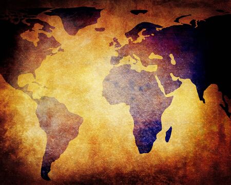 Old paper mapの写真素材