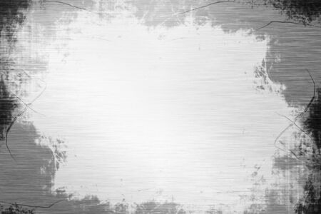 grunge brushed metal plateの写真素材