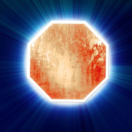 Empty worn and scratched street signの写真素材