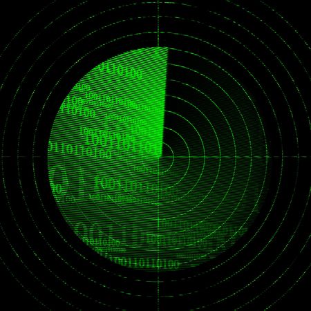 Empty radar screen の写真素材