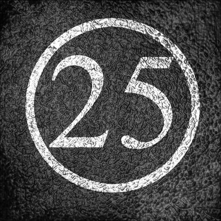 asphalt background texture with a speed limit signの写真素材