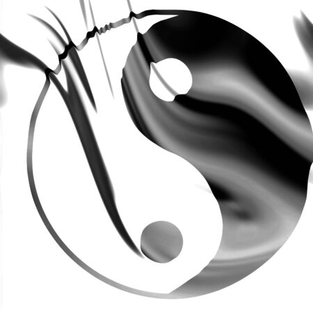 Yin yang symbolの写真素材