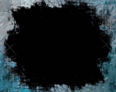 Old grunge black and grey frameの写真素材